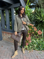 Khaki Lightweight Hooded Jacket Lottie